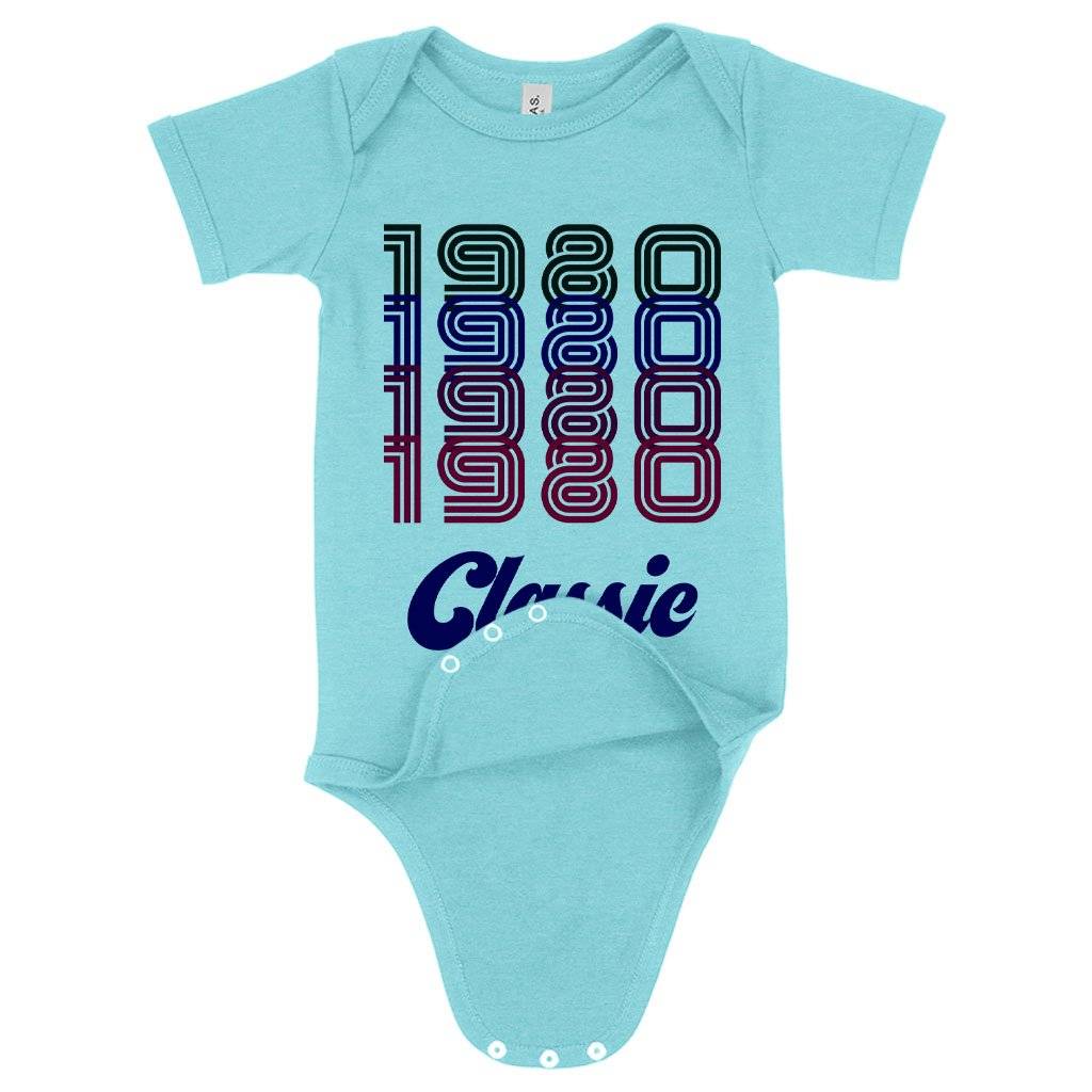 Baby 1980 Classic Onesie – 1980 Onesie – 80s Onesie Baby Clothing Kids & Baby Baby 1980 Classic Onesie - 1980 Onesie - 80s Onesie Baby Clothing Kids & Baby Color : Mauve Triblend|Ice Blue Triblend|Gray Triblend