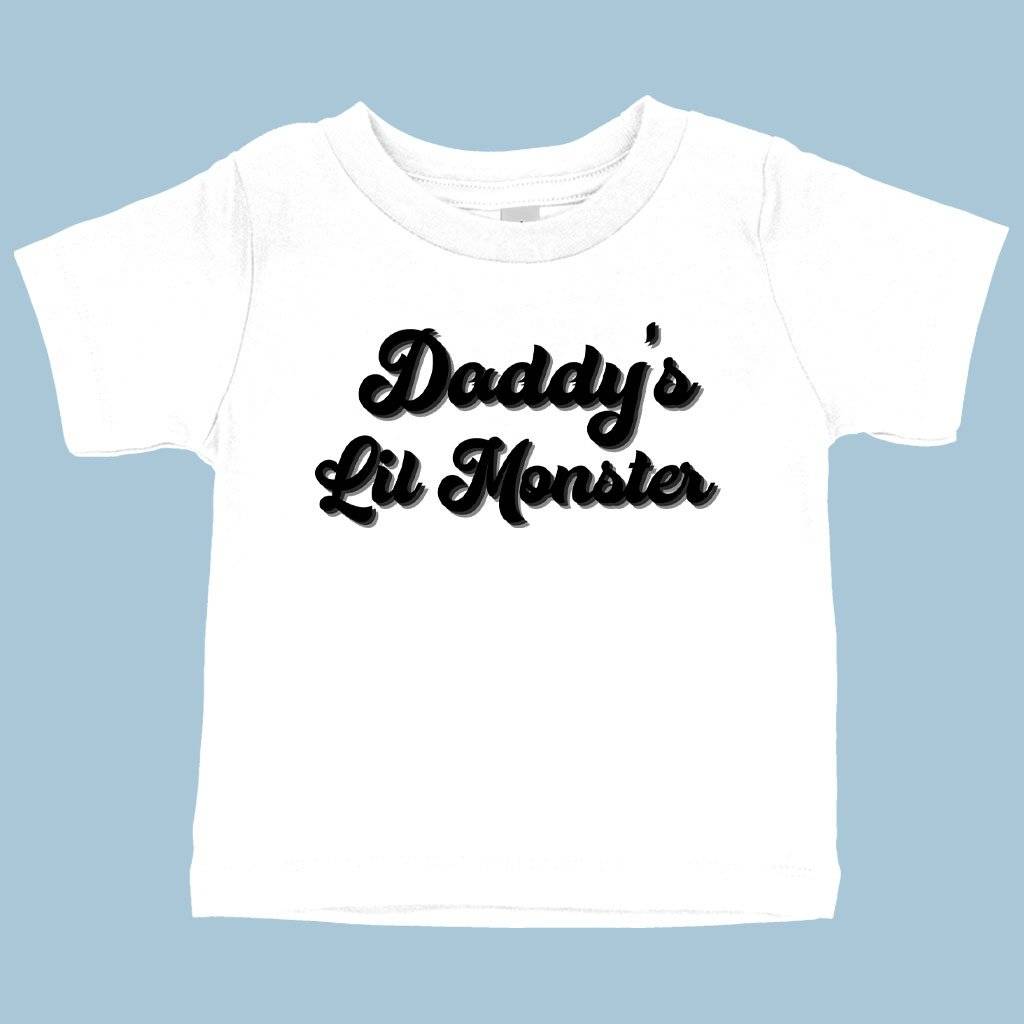 Baby Daddy’s Lil Monster T-Shirt – Family T-Shirts Baby Clothing Kids & Baby Baby Daddy's Lil Monster T-Shirt - Family T-Shirts Baby Clothing Kids & Baby Color : White|Heather Columbia Blue|Pink