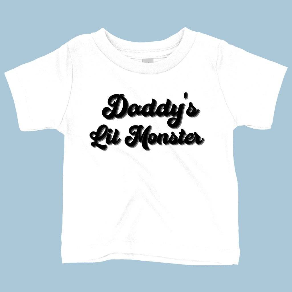 Baby Daddy’s Lil Monster T-Shirt – Family T-Shirts Baby Clothing Kids & Baby Baby Daddy's Lil Monster T-Shirt - Family T-Shirts Baby Clothing Kids & Baby Color : White|Heather Columbia Blue|Pink