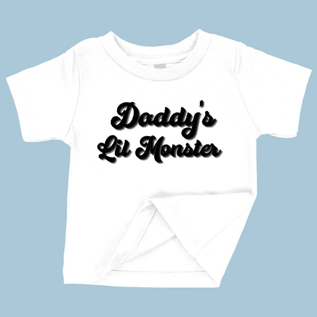 Baby Daddy’s Lil Monster T-Shirt – Family T-Shirts Baby Clothing Kids & Baby Baby Daddy's Lil Monster T-Shirt - Family T-Shirts Baby Clothing Kids & Baby Color : White|Heather Columbia Blue|Pink