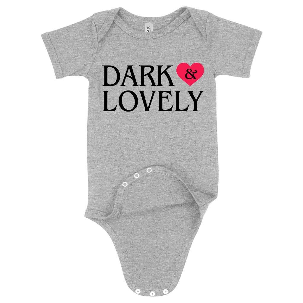 Baby Dark and Lovely Onesie – Graphic Onesie Baby Clothing Kids & Baby Baby Dark and Lovely Onesie - Graphic Onesie Baby Clothing Kids & Baby Color : Gray Triblend|Peach Triblend|Ice Blue Triblend