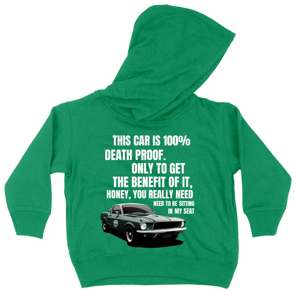 Toddler This Car Is 100% Death Proof Hoodie – Death Proof Movie Hoodie Kids & Baby Toddler Clothing Toddler This Car Is 100% Death Proof Hoodie - Death Proof Movie Hoodie Kids & Baby Toddler Clothing Color : Pink|Kelly|White