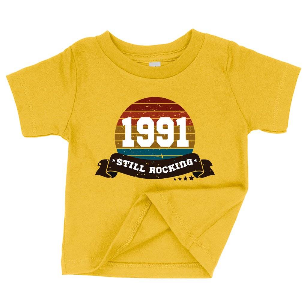 Baby 1991 Still Rocking T-Shirt – 1991 T-Shirt – 1991 Clothing Baby Feeding Kids & Baby Baby 1991 Still Rocking T-Shirt - 1991 T-Shirt - 1991 Clothing Baby Feeding Kids & Baby Color : Yellow|White|Navy