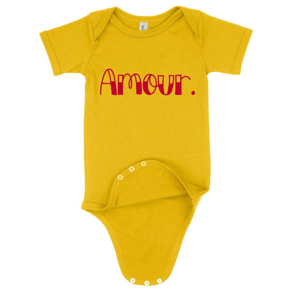 Baby Jersey Amour Onesie – Love Onesie Baby Feeding Kids & Baby Baby Jersey Amour Onesie - Love Onesie Baby Feeding Kids & Baby Color : Yellow|Pink|Heather Dust