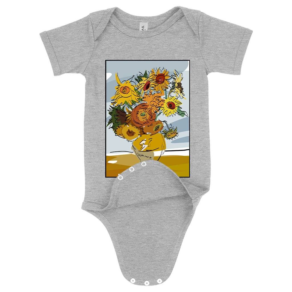 Baby Van Gogh Sunflowers Onesie – Art Print Onesies Baby Feeding Kids & Baby Baby Van Gogh Sunflowers Onesie - Art Print Onesies Baby Feeding Kids & Baby Color : Gray Triblend|Peach Triblend|Mauve Triblend