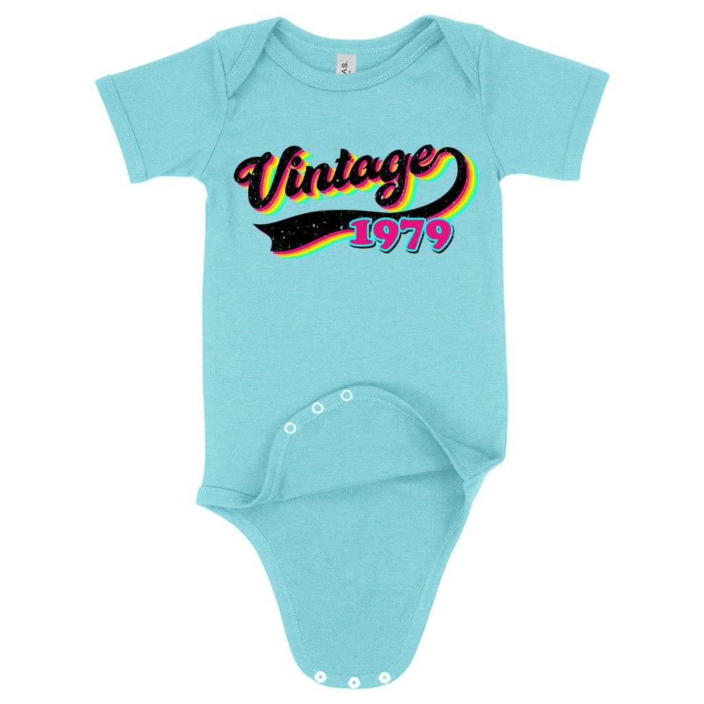 Baby Vintage 1979 Onesie Baby Feeding Kids & Baby Baby Vintage 1979 Onesie Baby Feeding Kids & Baby Color : Peach Triblend|Ice Blue Triblend|Gray Triblend