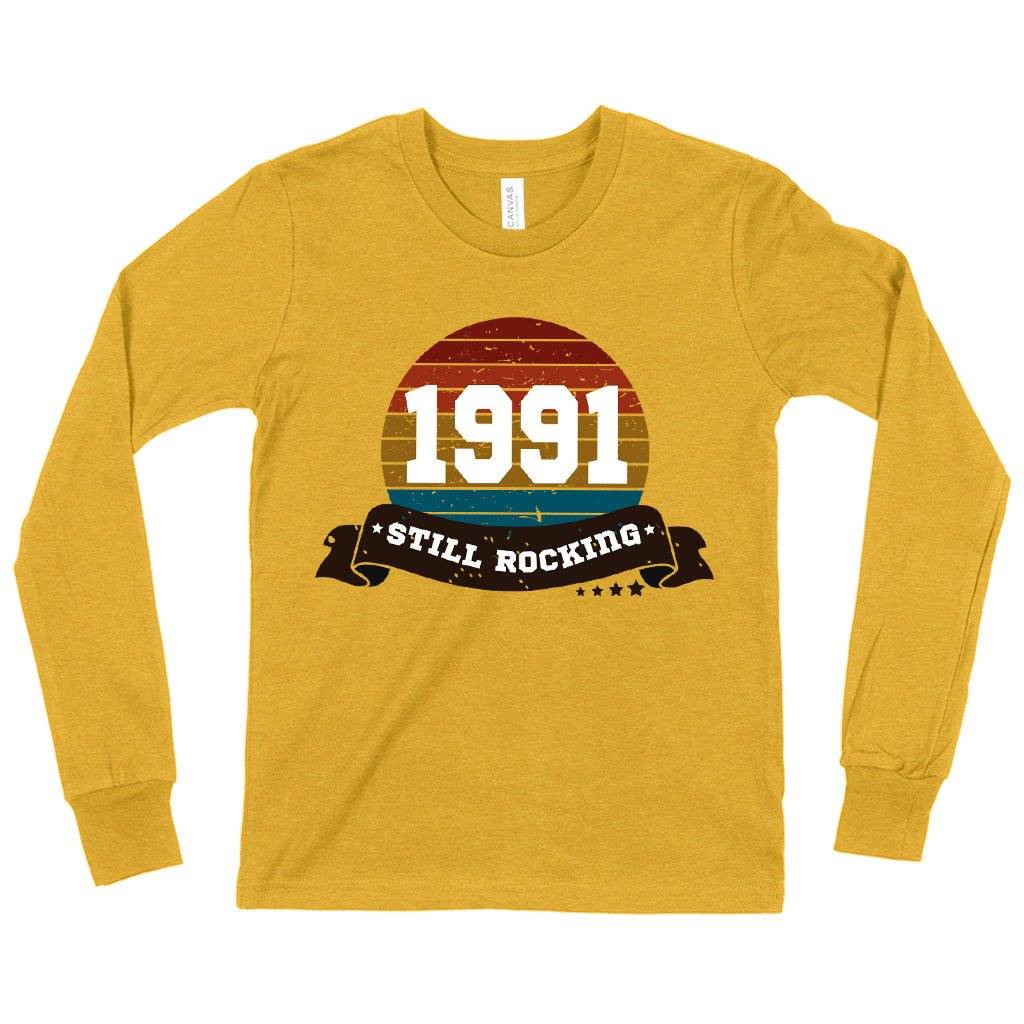 Kids’ 1991 Still Rocking Long Sleeve T-Shirt – 1991 T-Shirt – 1991 Clothing Kids & Baby Kids’ Clothing Kids' 1991 Still Rocking Long Sleeve T-Shirt - 1991 T-Shirt - 1991 Clothing Kids & Baby Kids' Clothing Color : White|Black|Heather Yellow Gold