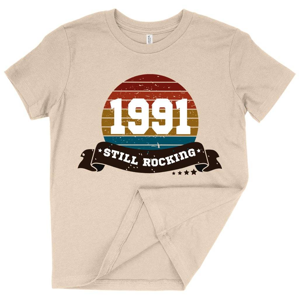 Kids’ 1991 Still Rocking T-Shirt – 1991 T-Shirt – 1991 Clothing Kids & Baby Kids’ Clothing Kids' 1991 Still Rocking T-Shirt - 1991 T-Shirt - 1991 Clothing Kids & Baby Kids' Clothing Color : Mustard|White|Natural