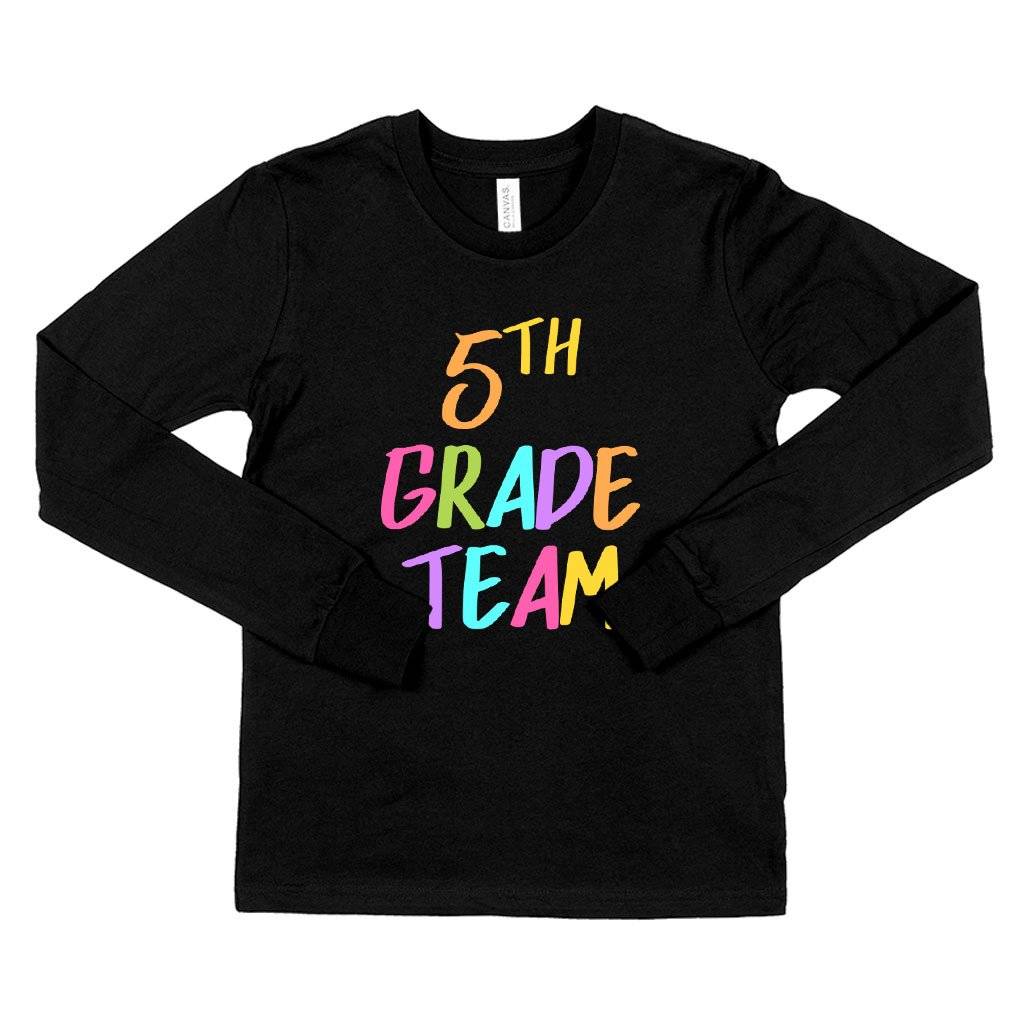 Kids’ 5th Grade Team Long Sleeve T-Shirt – 5th Grade T-Shirts – Funny School T-Shirt Kids & Baby Kids’ Clothing Kids' 5th Grade Team Long Sleeve T-Shirt - 5th Grade T-Shirts - Funny School T-Shirt Kids & Baby Kids' Clothing Color : White|Black|Dark Gray Heather