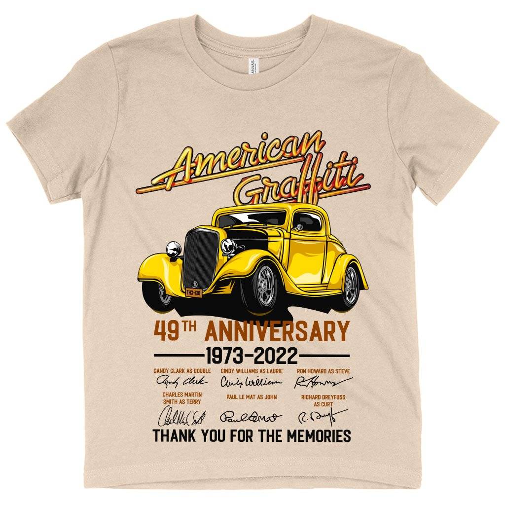 Kids’ American Graffiti T-Shirt – Vintage T-Shirts Kids & Baby Kids’ Clothing Kids' American Graffiti T-Shirt - Vintage T-Shirts Kids & Baby Kids' Clothing Color : Columbia Blue|Natural|Black