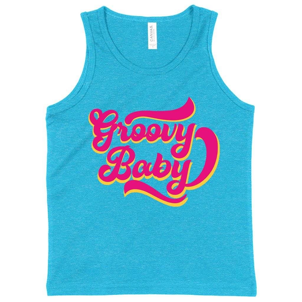 Kids’ Groovy Baby Tank – 1975 Tank – The 1975 Merch Kids & Baby Kids’ Clothing Kids' Groovy Baby Tank - 1975 Tank - The 1975 Merch Kids & Baby Kids' Clothing Color : White|Neon Blue|Black