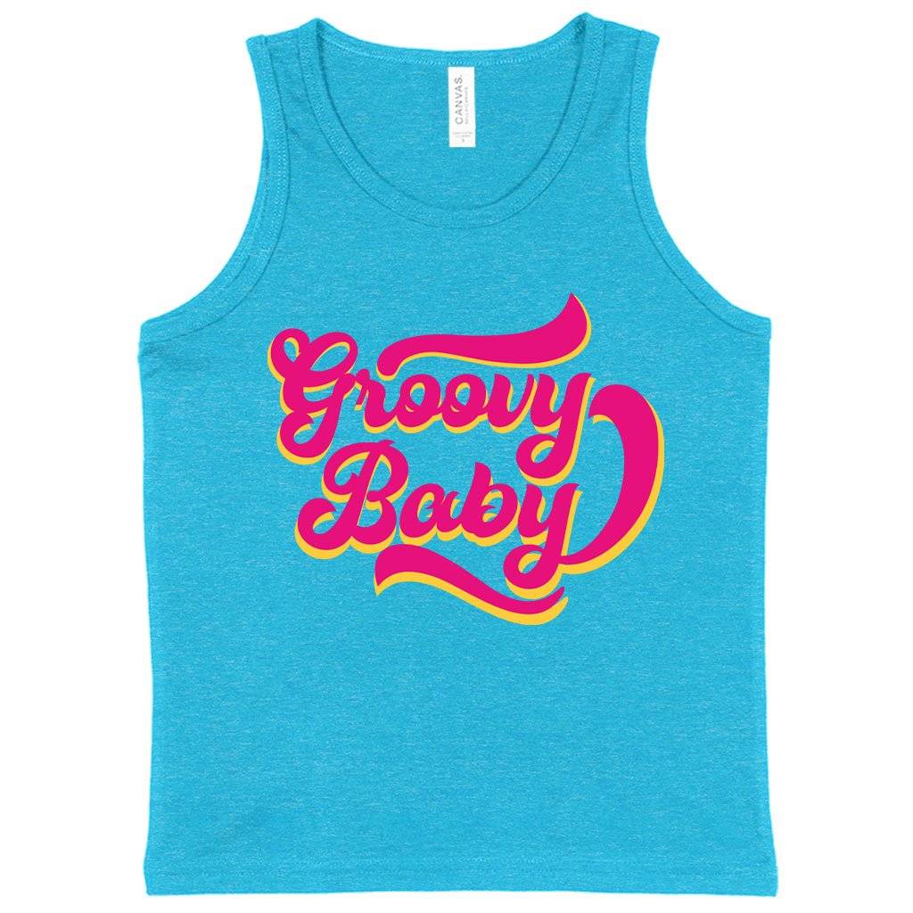 Kids’ Groovy Baby Tank – 1975 Tank – The 1975 Merch Kids & Baby Kids’ Clothing Kids' Groovy Baby Tank - 1975 Tank - The 1975 Merch Kids & Baby Kids' Clothing Color : White|Neon Blue|Black
