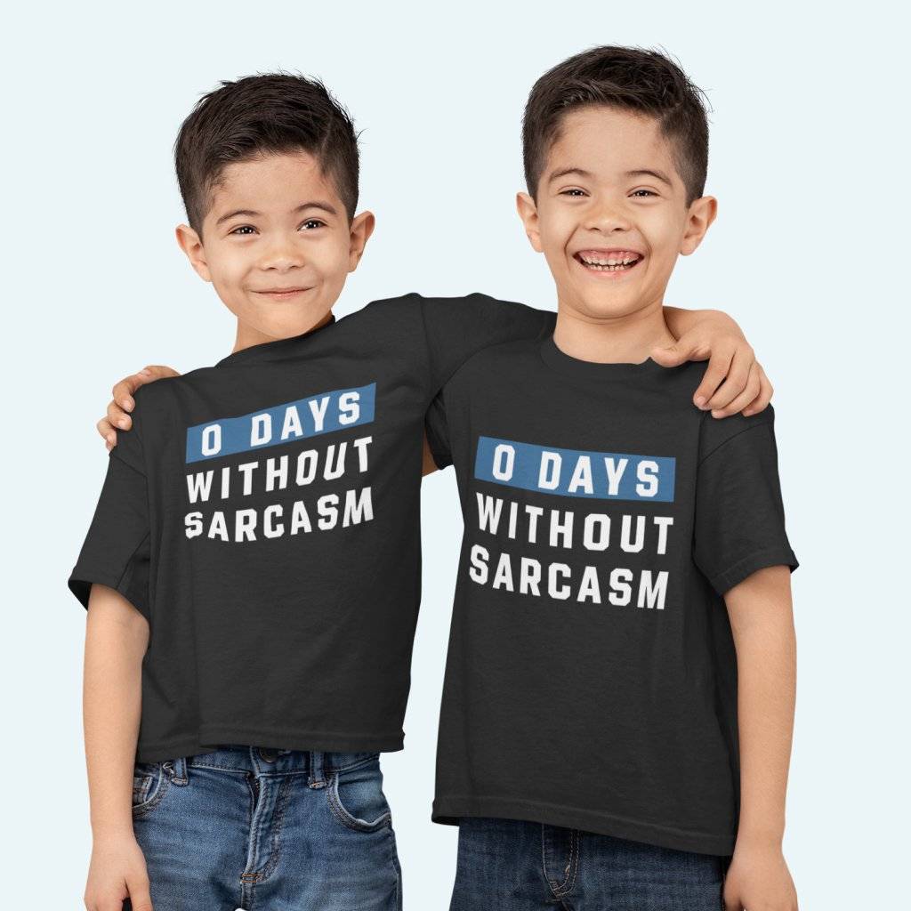 0 Days Without Sarcasm Kids’ Jersey T-Shirt Kids & Baby Kids’ Clothing 0 Days Without Sarcasm Kids' Jersey T-Shirt Kids & Baby Kids' Clothing Color : White|Black|Natural|Columbia Blue|Heather Red|Pink|Mustard