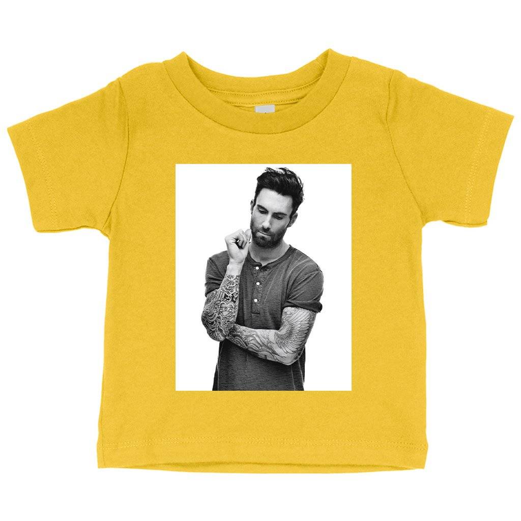 Baby Adam Levine T-Shirt – Maroon 5 T-Shirt Baby Clothing Kids & Baby Baby Adam Levine T-Shirt - Maroon 5 T-Shirt Baby Clothing Kids & Baby Color : Yellow|White|Heather Columbia Blue