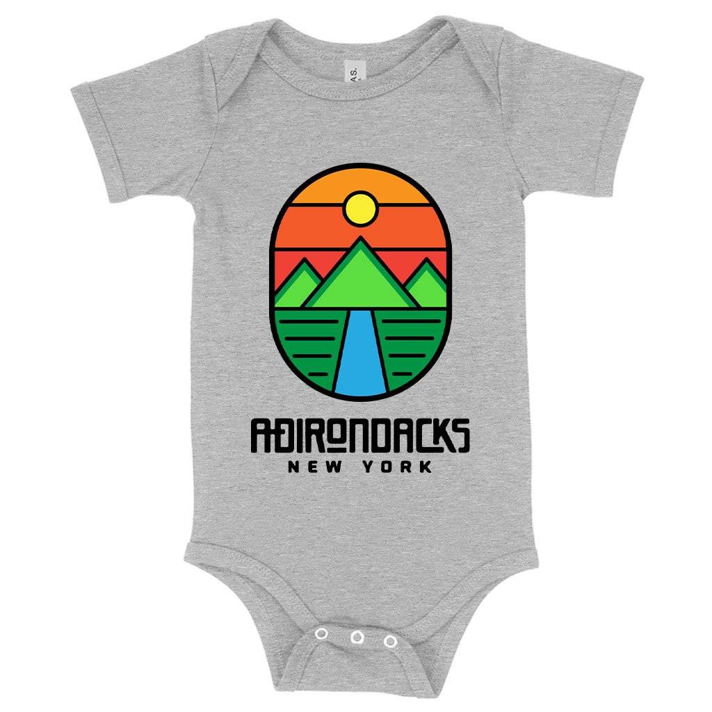Baby Adirondack Mountains Onesie Baby Clothing Kids & Baby Baby Adirondack Mountains Onesie Baby Clothing Kids & Baby Color : Gray Triblend|Peach Triblend|Ice Blue Triblend