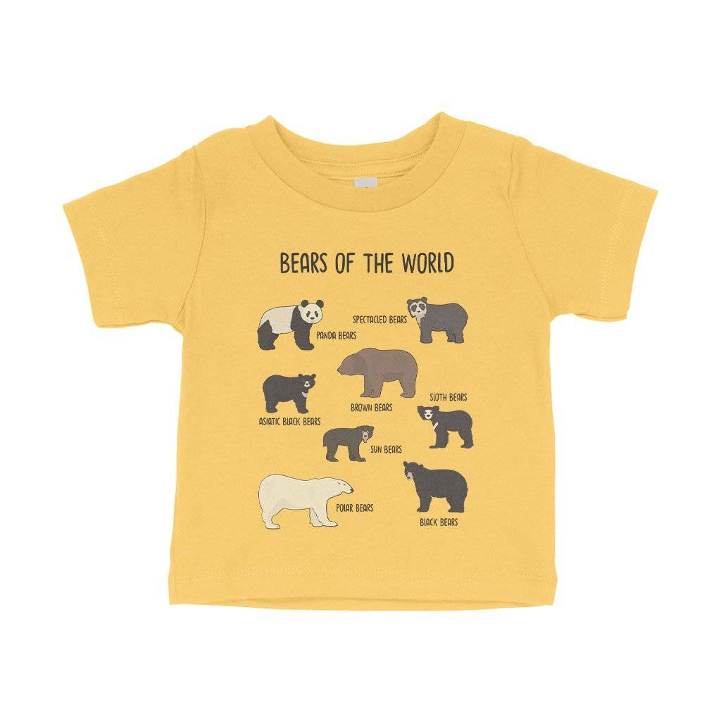 Baby Bears of the World T-Shirt Baby Clothing Kids & Baby Baby Bears of the World T-Shirt Baby Clothing Kids & Baby Color : White|Athletic Heather|Yellow