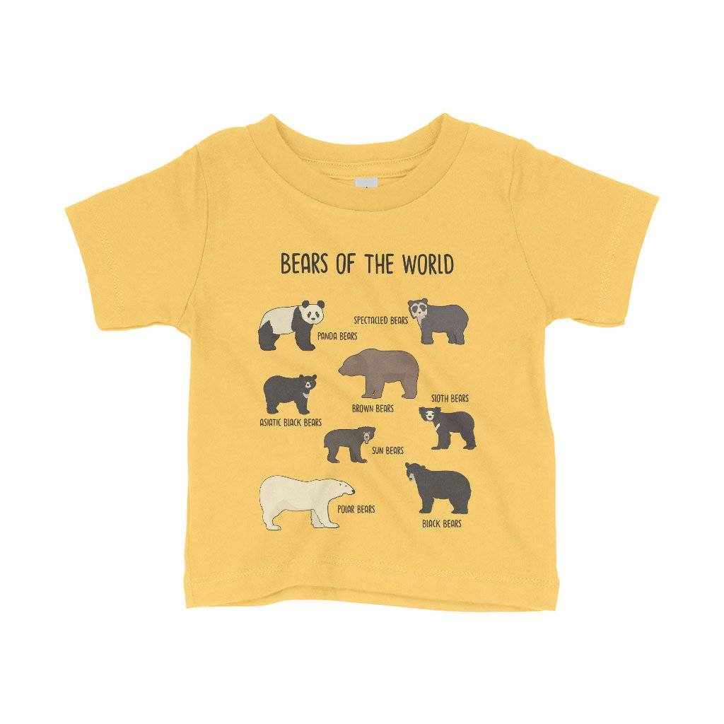 Baby Bears of the World T-Shirt Baby Clothing Kids & Baby Baby Bears of the World T-Shirt Baby Clothing Kids & Baby Color : White|Athletic Heather|Yellow