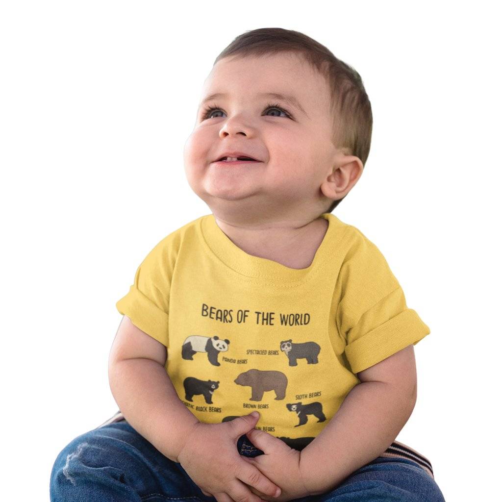 Baby Bears of the World T-Shirt Baby Clothing Kids & Baby Baby Bears of the World T-Shirt Baby Clothing Kids & Baby Color : White|Athletic Heather|Yellow