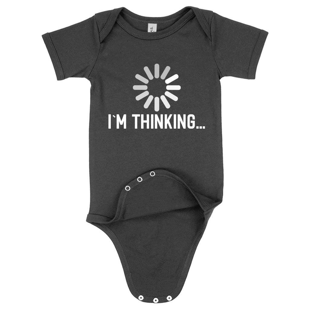 Baby I’m Thinking Funny Graphic Onesie – Funny Baby Onesie Baby Clothing Kids & Baby Baby I'm Thinking Funny Graphic Onesie - Funny Baby Onesie Baby Clothing Kids & Baby Color : Heather Dust|Asphalt|Yellow