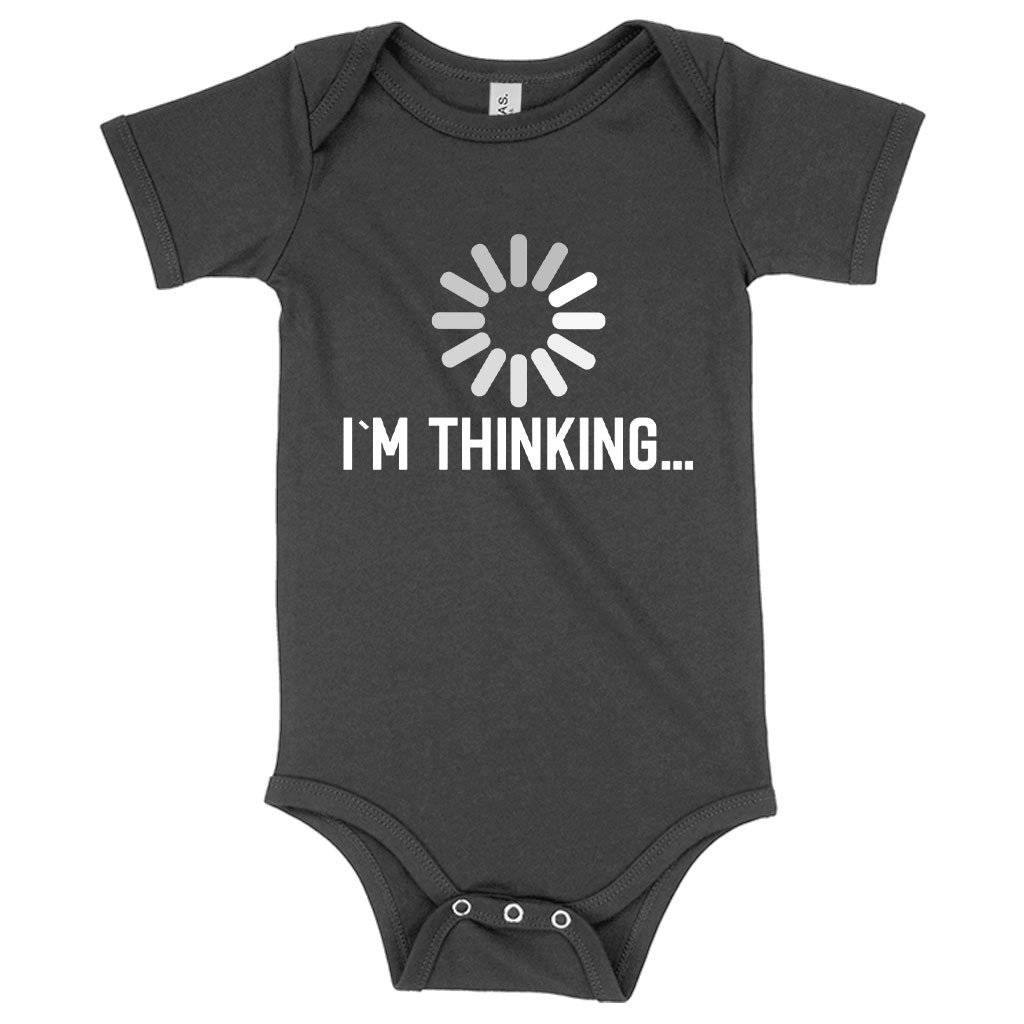 Baby I’m Thinking Funny Graphic Onesie – Funny Baby Onesie Baby Clothing Kids & Baby Baby I'm Thinking Funny Graphic Onesie - Funny Baby Onesie Baby Clothing Kids & Baby Color : Heather Dust|Asphalt|Yellow