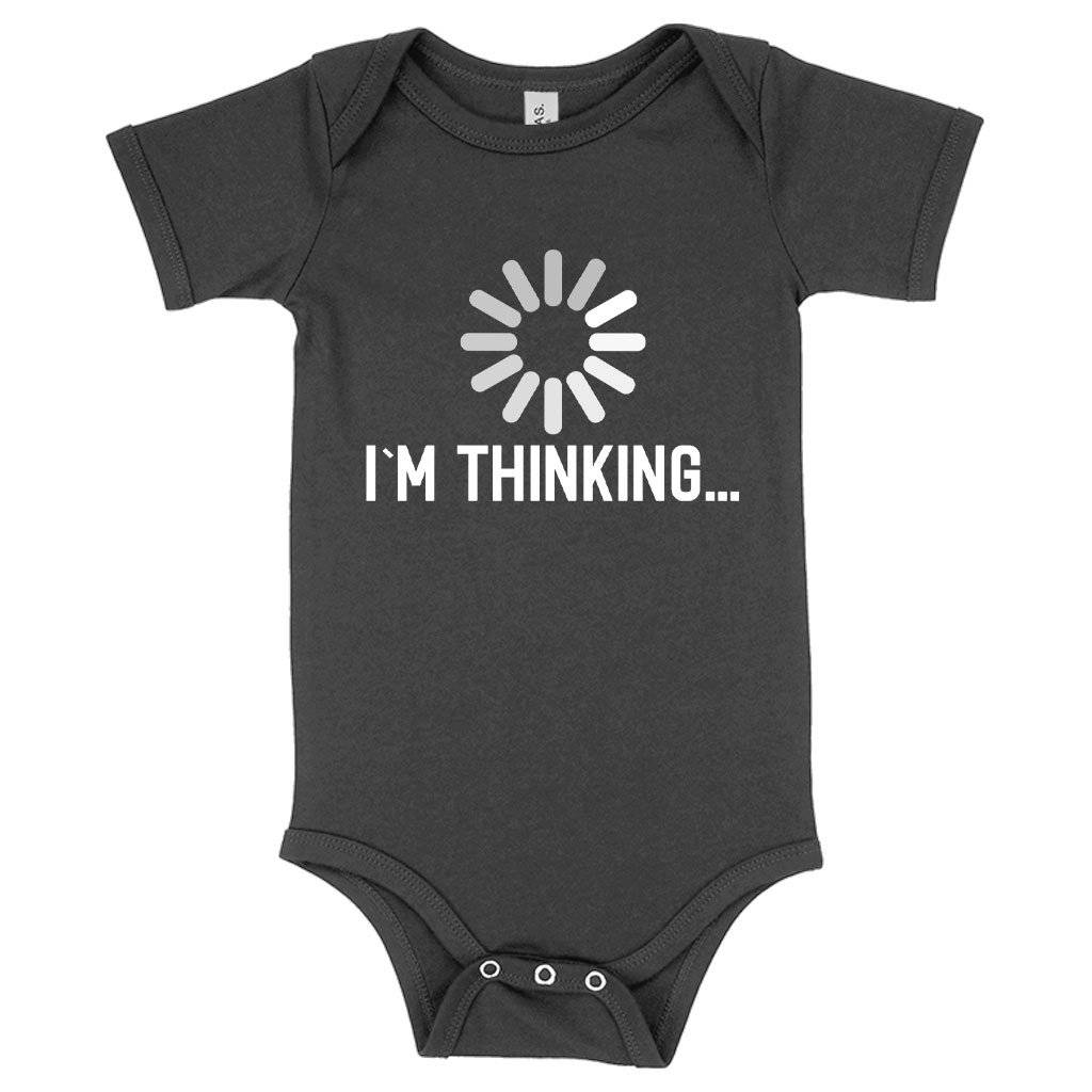 Baby I’m Thinking Funny Graphic Onesie – Funny Baby Onesie Baby Clothing Kids & Baby Baby I'm Thinking Funny Graphic Onesie - Funny Baby Onesie Baby Clothing Kids & Baby Color : Heather Dust|Asphalt|Yellow