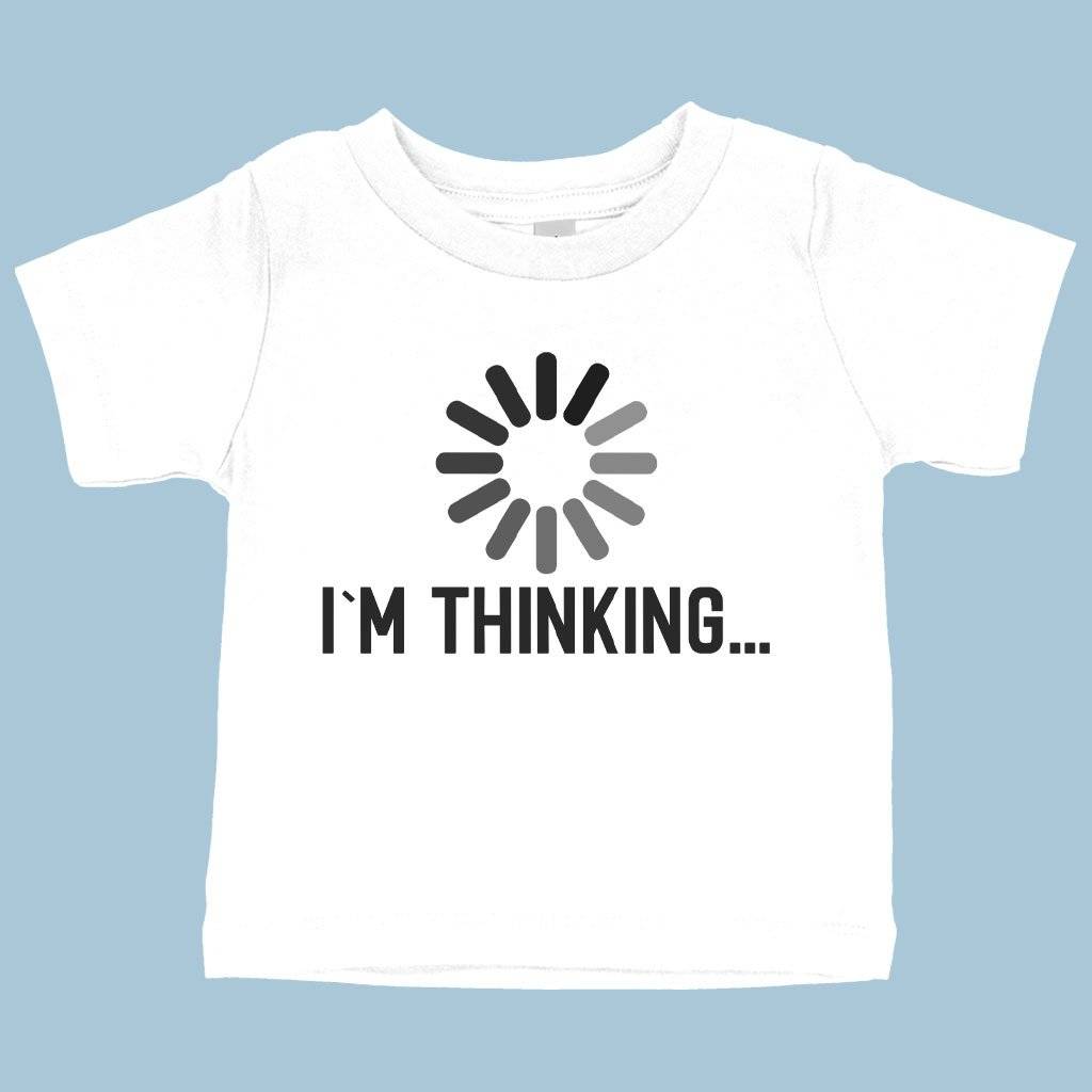 Baby I’m Thinking Funny Graphic T-Shirt – T-Shirt Fun Baby Clothing Kids & Baby Baby I'm Thinking Funny Graphic T-Shirt - T-Shirt Fun Baby Clothing Kids & Baby Color : White|Navy|Yellow
