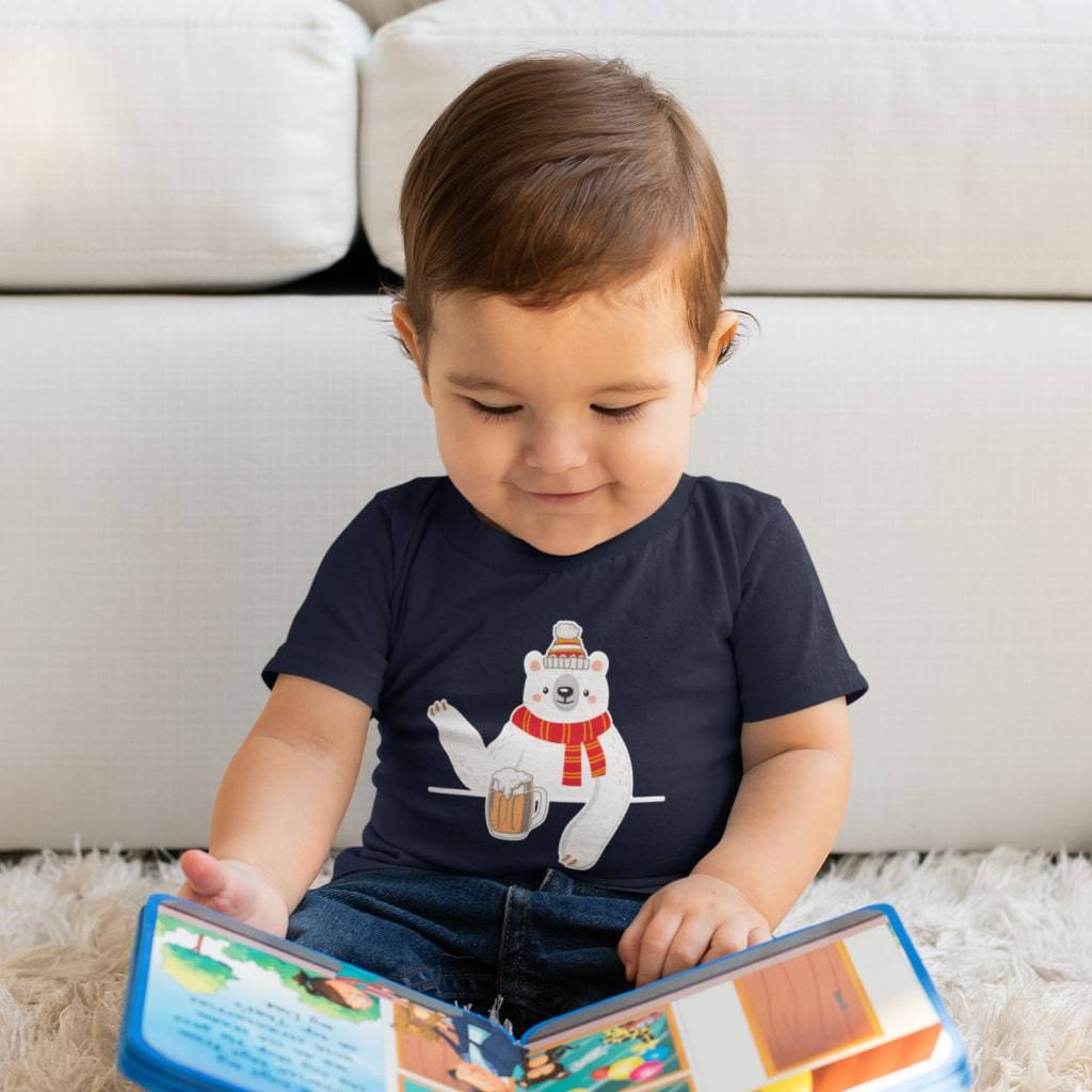 Baby Polar Bear T-Shirt Baby Clothing Kids & Baby Baby Polar Bear T-Shirt Baby Clothing Kids & Baby Color : White|Navy|Yellow