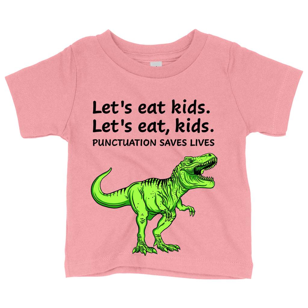 Baby Punctuation Saves Lives Dinosaur T-Shirt – Funny T-Shirt Designs Baby Clothing Kids & Baby Baby Punctuation Saves Lives Dinosaur T-Shirt - Funny T-Shirt Designs Baby Clothing Kids & Baby Color : White|Pink|Navy