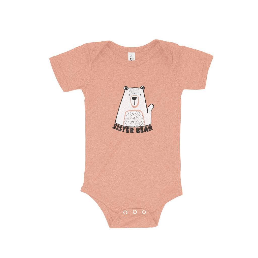 Baby Triblend Sister Bear Onesie Baby Clothing Kids & Baby Baby Triblend Sister Bear Onesie Baby Clothing Kids & Baby Color : Peach Triblend|Gray Triblend|Mauve Triblend