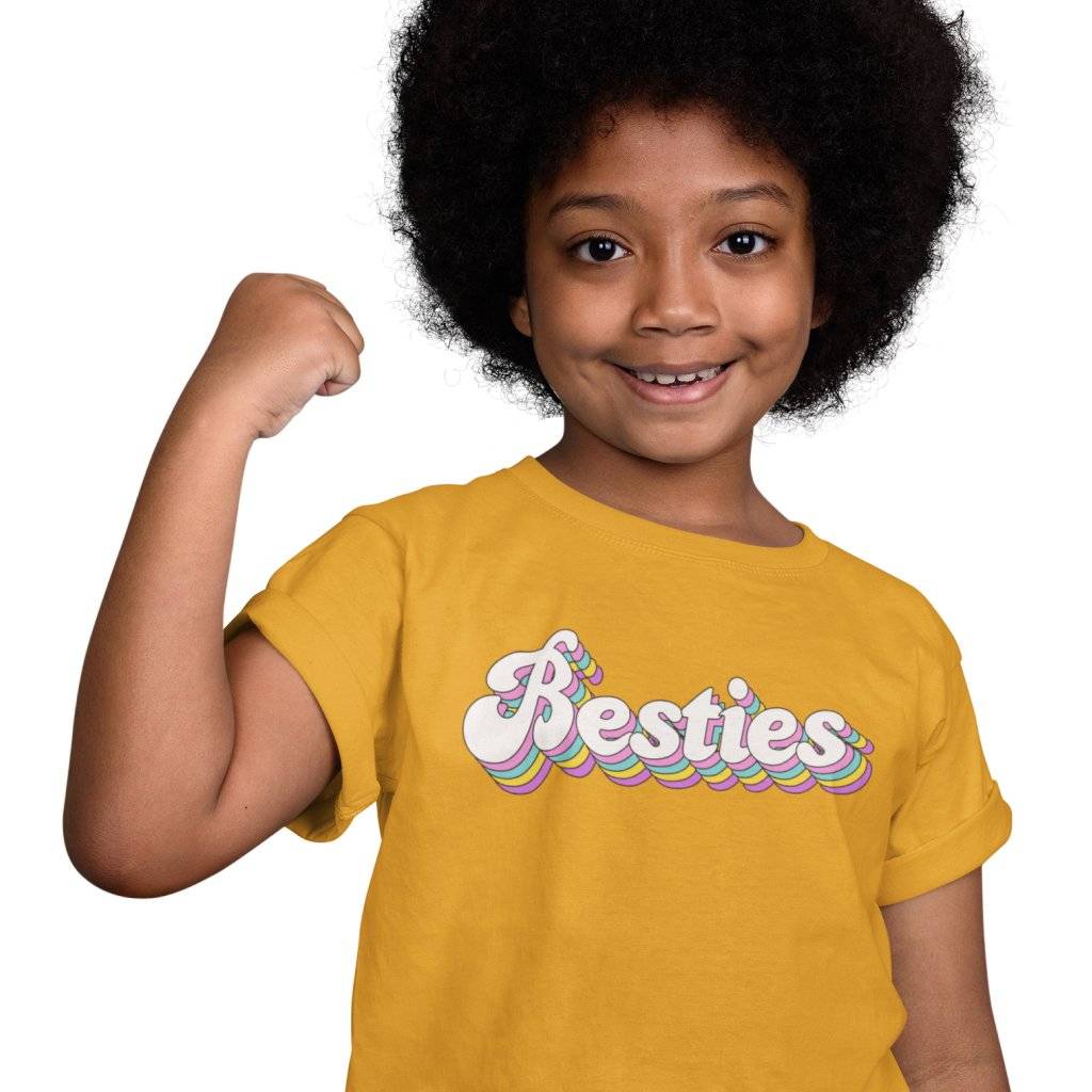 Best Friend T-Shirt for Kids – Retro Besties T-Shirt – Cute Best Friend Outfits Kids & Baby Kids’ Clothing Best Friend T-Shirt for Kids - Retro Besties T-Shirt - Cute Best Friend Outfits Kids & Baby Kids' Clothing Color : Pink|Mustard|Columbia Blue