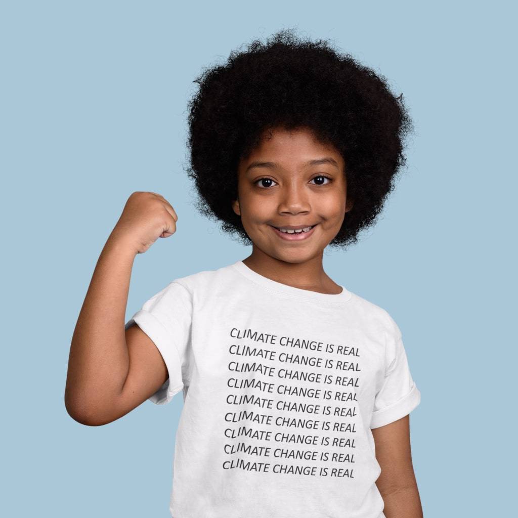 Climate Change Is Real Kids' Jersey T-Shirt Kids & Baby Kids' Clothing Color : White|Black|Natural 