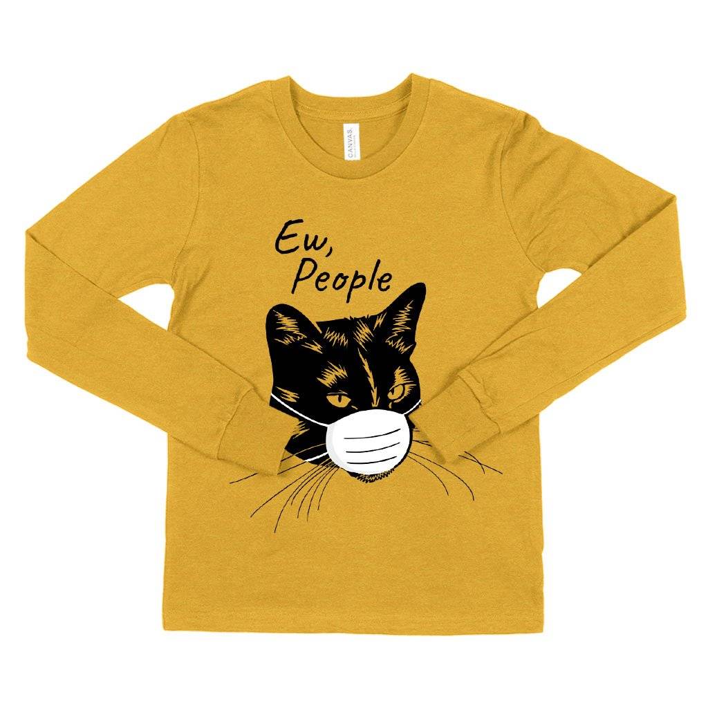 Ew People Kids’ Long Sleeve Funny T-Shirt – Funny Black Cat T-Shirt Kids & Baby Kids’ Clothing Ew People Kids' Long Sleeve Funny T-Shirt - Funny Black Cat T-Shirt Kids & Baby Kids' Clothing Color : White|Black|Heather Yellow Gold