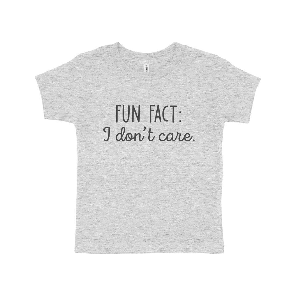 Fun Fact I Don’t Care Toddler Jersey T-Shirt Kids & Baby Toddler Clothing Fun Fact I Don’t Care Toddler Jersey T-Shirt Kids & Baby Toddler Clothing Color : Athletic Heather|Heather Dust|Kelly|Heather Columbia Blue