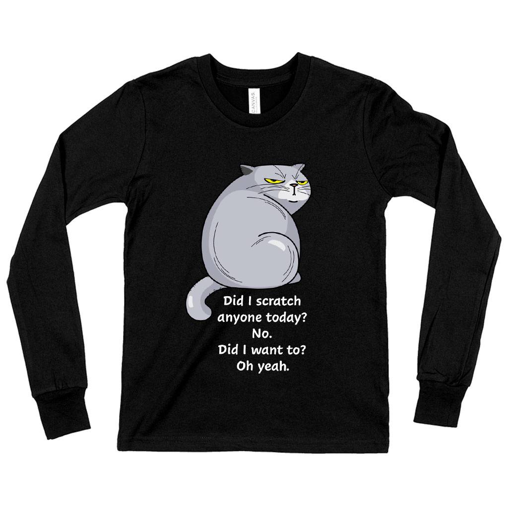 Kids’ Did I Scratch Anyone Today Long Sleeve Funny Cat T-Shirt – Popular T-Shirt Kids & Baby Kids’ Clothing Kids' Did I Scratch Anyone Today Long Sleeve Funny Cat T-Shirt - Popular T-Shirt Kids & Baby Kids' Clothing Color : White|Black|True Royal Blue
