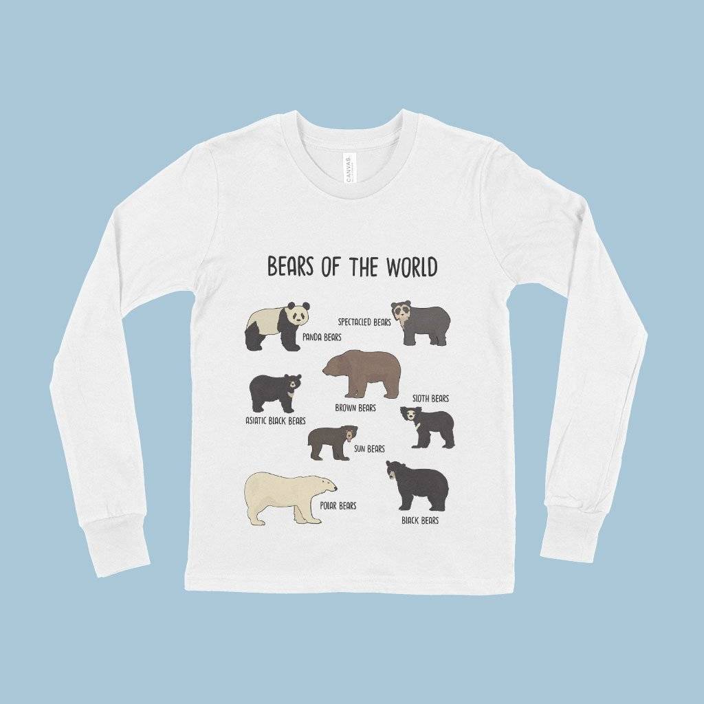 Kids’ Long Sleeve Bears of the World T-Shirt Kids & Baby Kids’ Clothing Kids' Long Sleeve Bears of the World T-Shirt Kids & Baby Kids' Clothing Color : White|Gray Triblend|Heather Yellow Gold