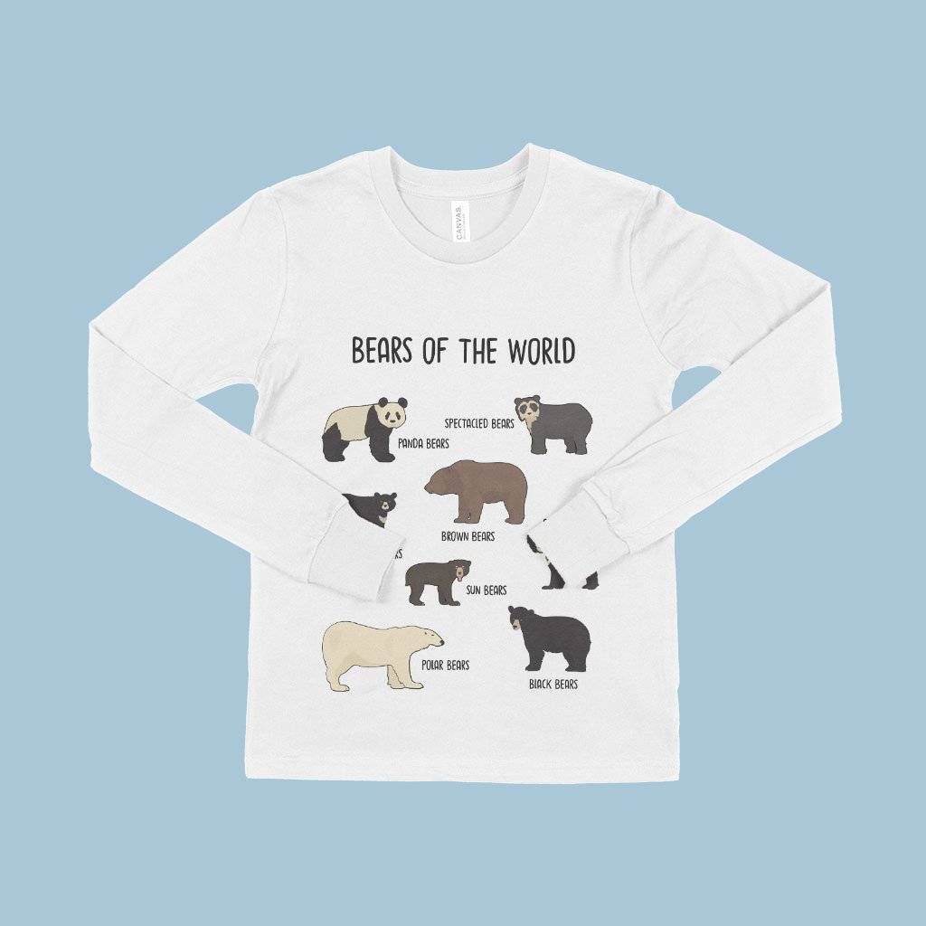 Kids’ Long Sleeve Bears of the World T-Shirt Kids & Baby Kids’ Clothing Kids' Long Sleeve Bears of the World T-Shirt Kids & Baby Kids' Clothing Color : White|Gray Triblend|Heather Yellow Gold
