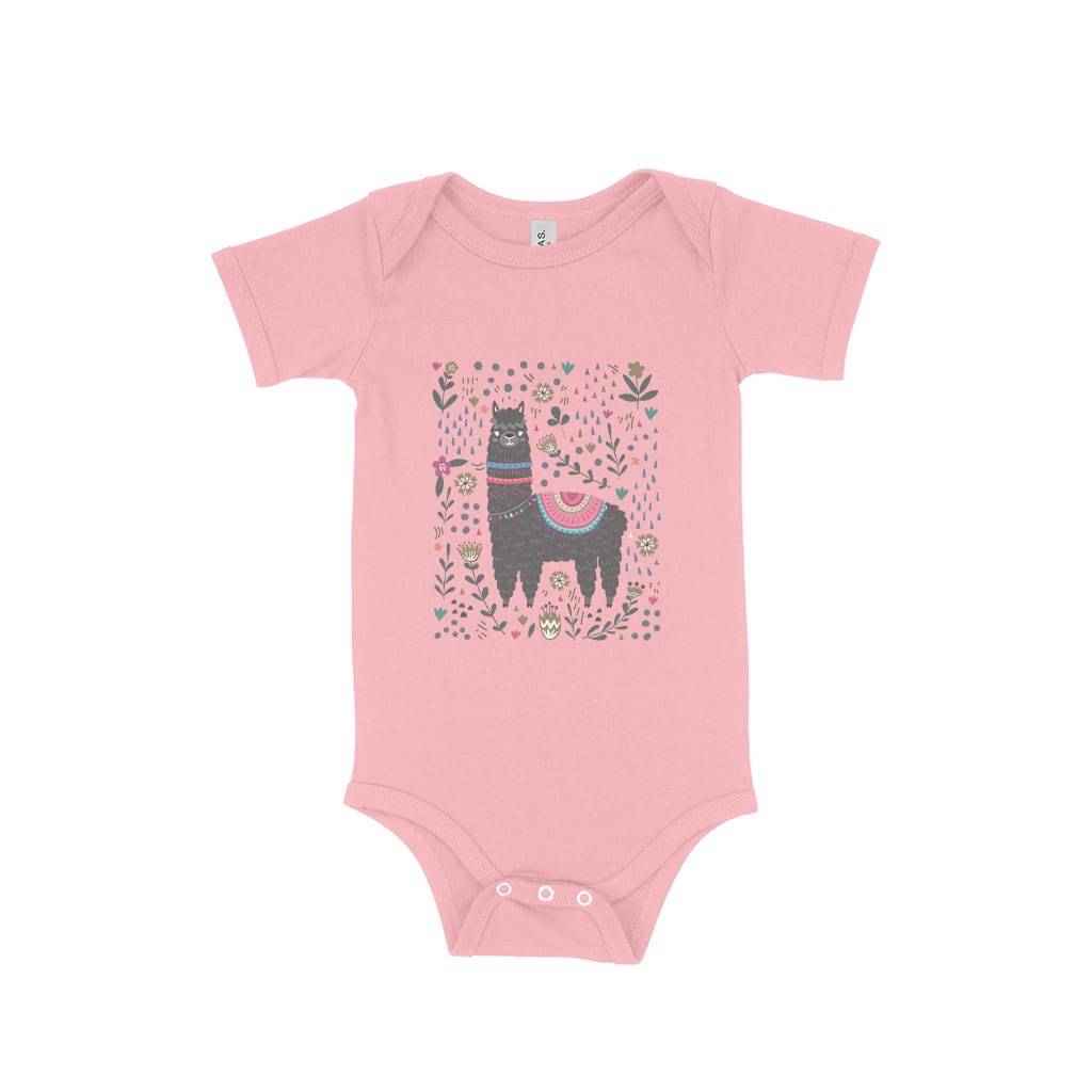 Llama Baby Jersey One-Piece Baby Clothing Kids & Baby Llama Baby Jersey One-Piece Baby Clothing Kids & Baby Color : White|Heather Dust|Pink|Yellow|Heather Columbia Blue