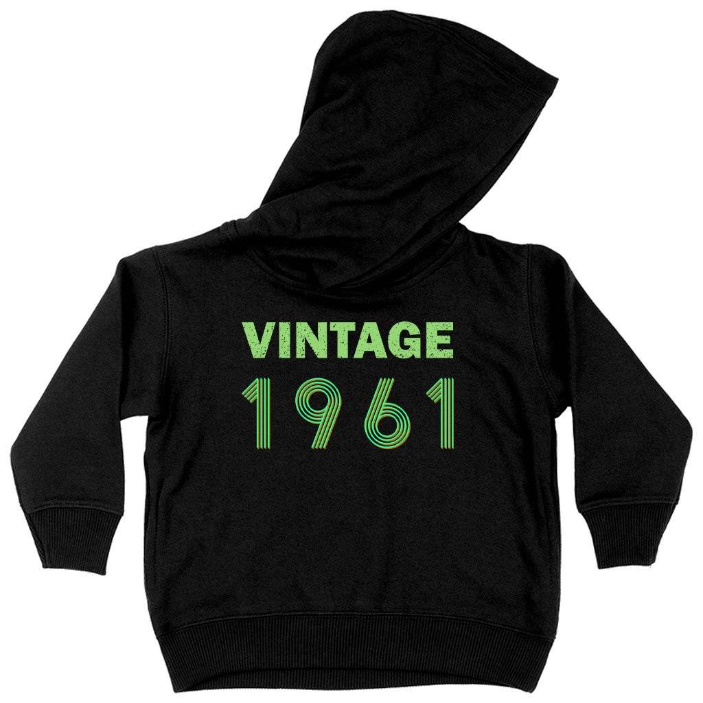 Toddler Vintage 1961 Hoodie Kids & Baby Toddler Clothing Toddler Vintage 1961 Hoodie Kids & Baby Toddler Clothing Color : Black|White|Red