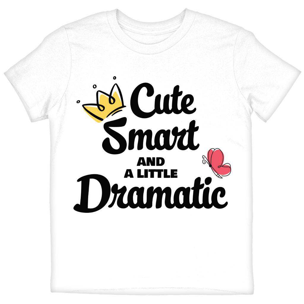 A Little Dramatic Kids’ T-Shirt – Funny Quote T-Shirt – Trendy Tee Shirt for Kids Kids’ Clothing A Little Dramatic Kids' T-Shirt - Funny Quote T-Shirt - Trendy Tee Shirt for Kids Kids' Clothing Color : Black|Natural|White