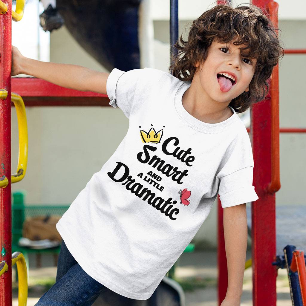 A Little Dramatic Kids’ T-Shirt – Funny Quote T-Shirt – Trendy Tee Shirt for Kids Kids’ Clothing A Little Dramatic Kids' T-Shirt - Funny Quote T-Shirt - Trendy Tee Shirt for Kids Kids' Clothing Color : Black|Natural|White