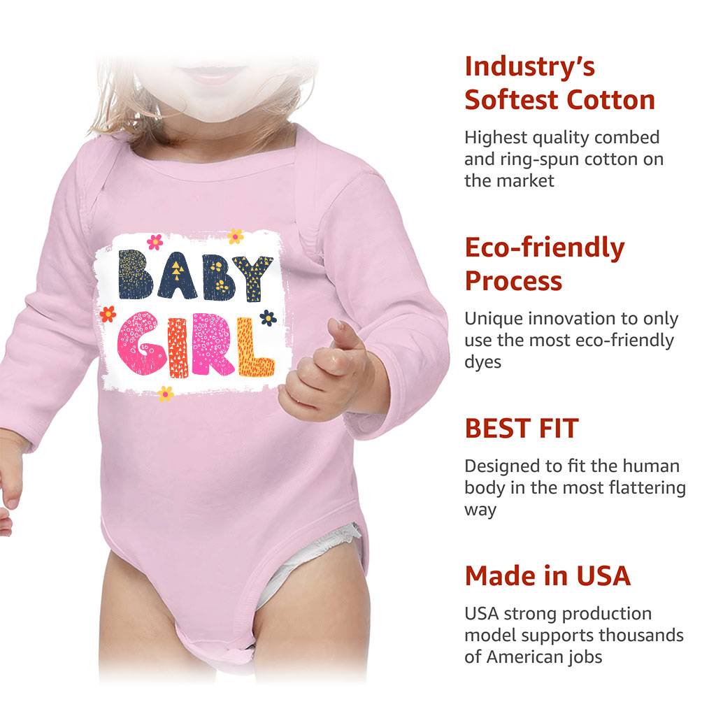 Baby Girl Baby Long Sleeve Onesie – Cute Baby Long Sleeve Bodysuit – Graphic Baby One-Piece Baby Clothing Baby Girl Baby Long Sleeve Onesie - Cute Baby Long Sleeve Bodysuit - Graphic Baby One-Piece Baby Clothing Color : Mauve|Natural|Pink|White