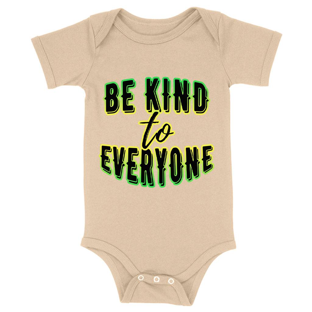 Be Kind to Everyone Baby Jersey Onesie – Positive Baby Bodysuit – Graphic Baby One-Piece Baby Clothing Be Kind to Everyone Baby Jersey Onesie - Positive Baby Bodysuit - Graphic Baby One-Piece Baby Clothing Color : Heather Dust|White|Yellow