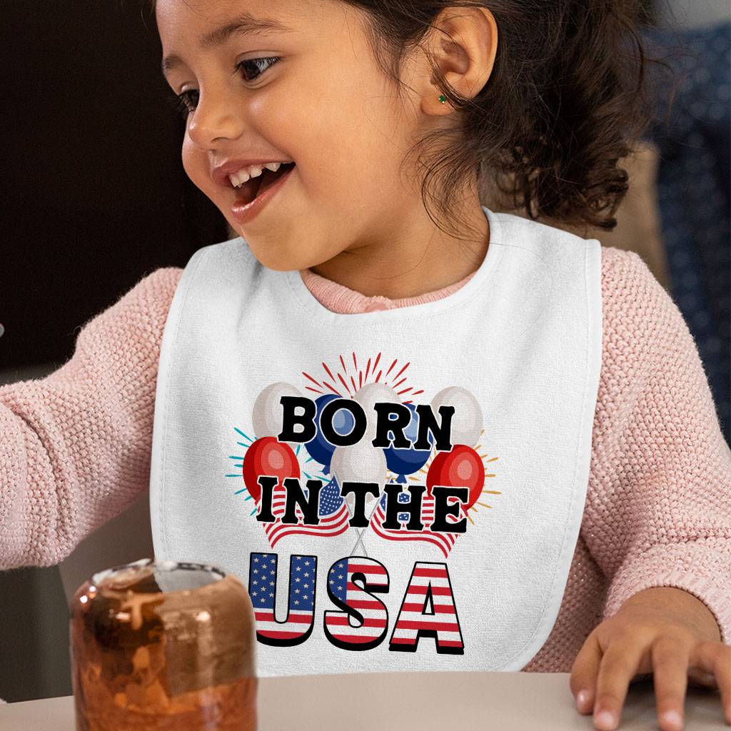 Born in the USA Baby Bibs – American Flag Baby Feeding Bibs – Patriotic Bibs for Eating Baby Feeding Baby Stuff Born in the USA Baby Bibs - American Flag Baby Feeding Bibs - Patriotic Bibs for Eating Baby Feeding Baby Stuff