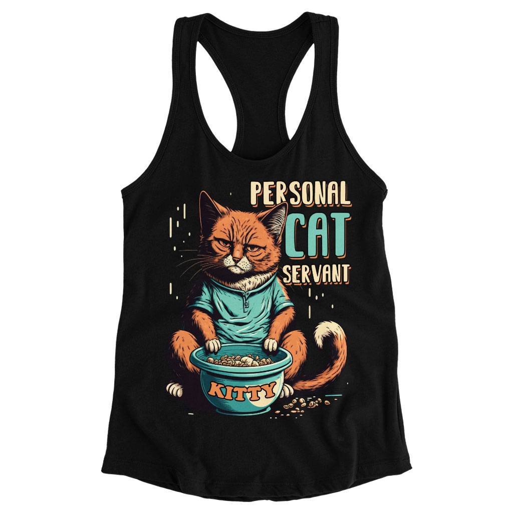 Cat Servant Racerback Tank – Funny Animal Tank – Trendy Workout Tank Women Women’s Tops & Tees Cat Servant Racerback Tank - Funny Animal Tank - Trendy Workout Tank Women Women's Tops & Tees Color : Black|Gray|White