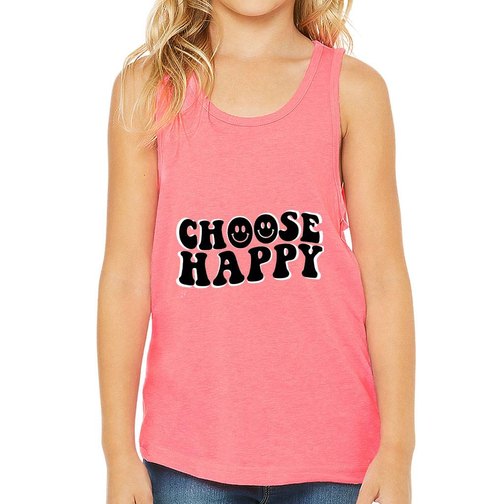 Choose Happy Kids’ Jersey Tank – Trendy Sleeveless T-Shirt – Printed Kids’ Tank Top Bestsellers Tanks Choose Happy Kids' Jersey Tank - Trendy Sleeveless T-Shirt - Printed Kids' Tank Top Bestsellers Tanks Color : Athletic Heather|Black|Pink|White