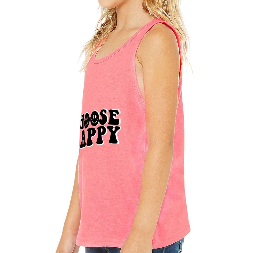 Choose Happy Kids’ Jersey Tank – Trendy Sleeveless T-Shirt – Printed Kids’ Tank Top Bestsellers Tanks Choose Happy Kids' Jersey Tank - Trendy Sleeveless T-Shirt - Printed Kids' Tank Top Bestsellers Tanks Color : Athletic Heather|Black|Pink|White