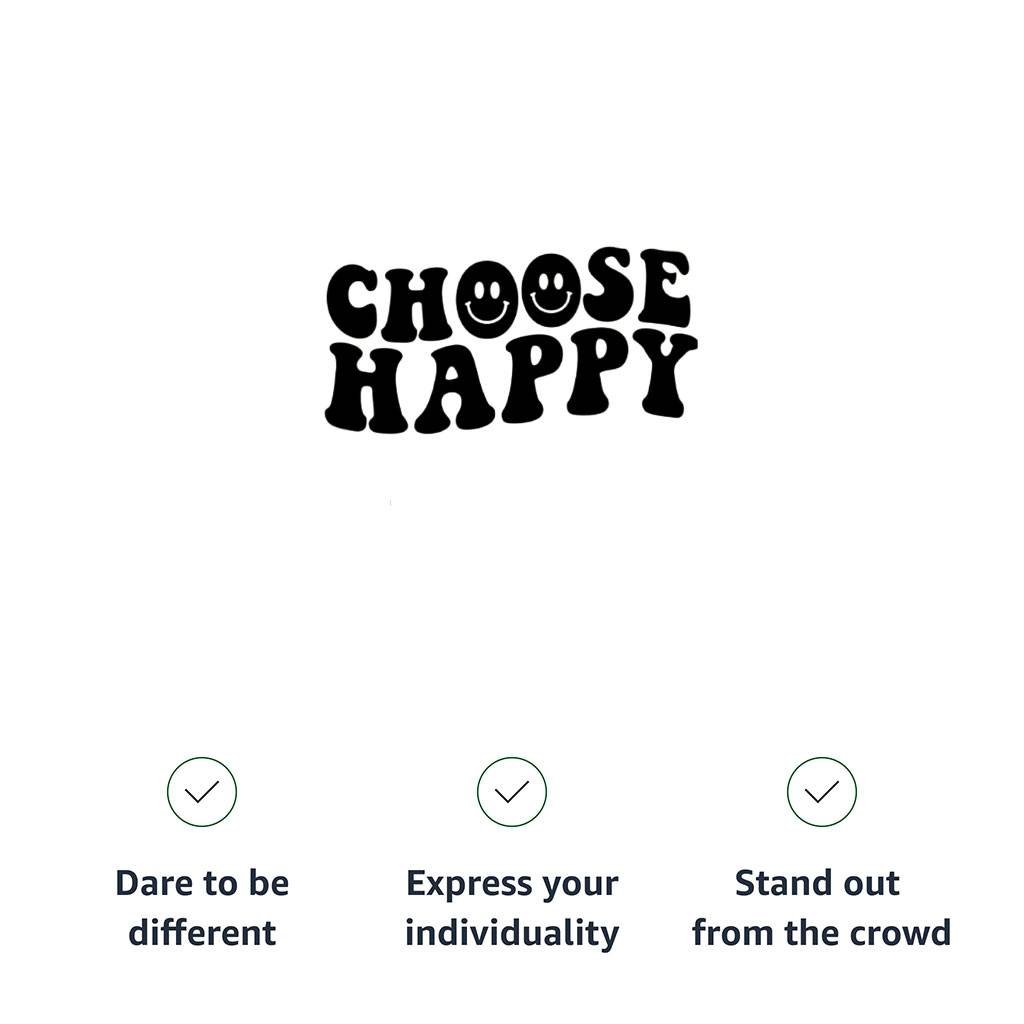 Choose Happy Kids’ T-Shirt – Trendy T-Shirt – Printed Tee Shirt for Kids Kids’ Clothing Choose Happy Kids' T-Shirt - Trendy T-Shirt - Printed Tee Shirt for Kids Kids' Clothing Color : Black|Natural|Pink|White