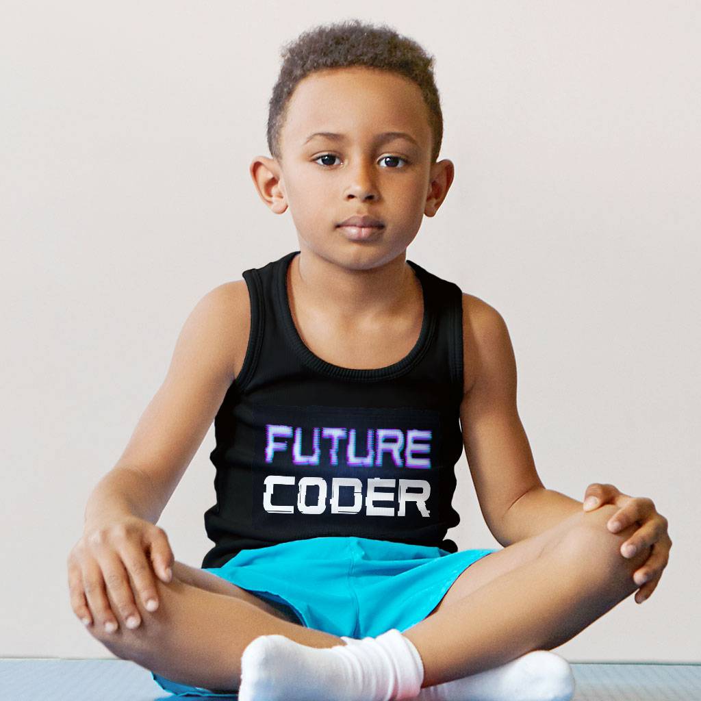 Coder Kids’ Jersey Tank – Funny Design Sleeveless T-Shirt – Graphic Kids’ Tank Top Kids’ Clothing Coder Kids' Jersey Tank - Funny Design Sleeveless T-Shirt - Graphic Kids' Tank Top Kids' Clothing Color : Athletic Heather|Black|White