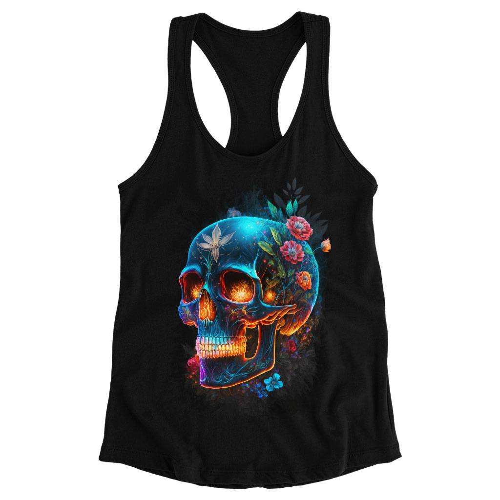 Cool Skull Racerback Tank – Floral Tank – Best Design Workout Tank Women Women’s Tops & Tees Cool Skull Racerback Tank - Floral Tank - Best Design Workout Tank Women Women's Tops & Tees Color : Black|Gray|White