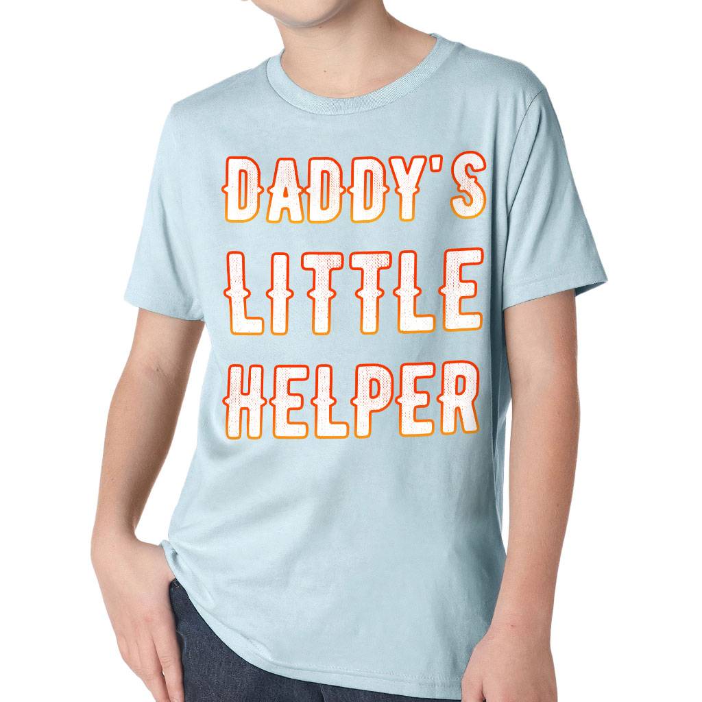 Daddy’s Little Helper Kids’ Classic Fit T-Shirt – Cute T-Shirt – Printed Classic Fit Tee Kids’ Clothing Daddy's Little Helper Kids' Classic Fit T-Shirt - Cute T-Shirt - Printed Classic Fit Tee Kids' Clothing Color : Heavy Metal|Light Blue|Midnight Navy|White